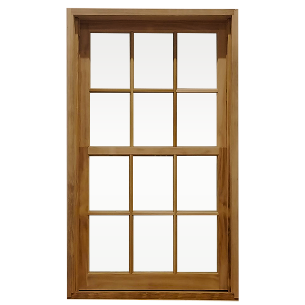 Close-up of a newly installed wood window, showcasing a classic design with natural insulation benefits. Empire Contractors LLC provides expert wood window installation and replacement services in Cincinnati, OH, and surrounding areas.