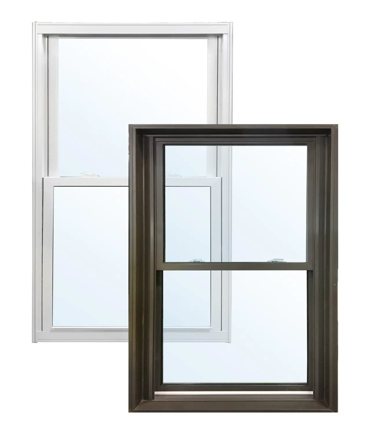 Close-up of newly installed fiberglass windows, offering durability, energy efficiency, and low maintenance. Empire Contractors LLC provides professional fiberglass window installation and replacement services in Cincinnati, OH, and surrounding areas.